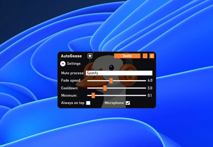 AutoGoose project screenshot